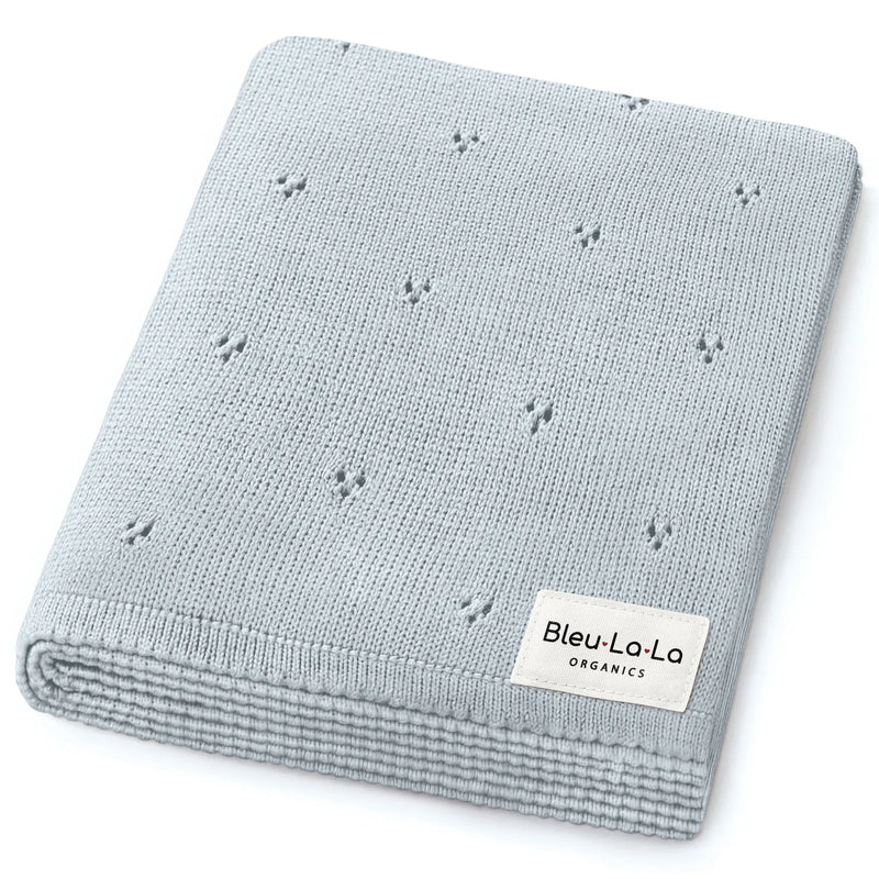 Organic Pointelle Luxury Knit Swaddle Blanket - BIG FRENCHIES