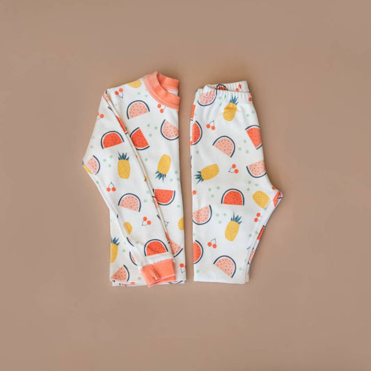 Caribbean Fruit Delight Organic cotton Pajamas - BIG FRENCHIES