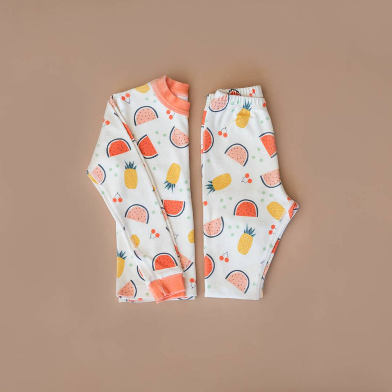 Caribbean Fruit Delight Organic cotton Pajamas - BIG FRENCHIES