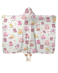 God Says I Am Girl Bamboo Wearable Hooded Blanket