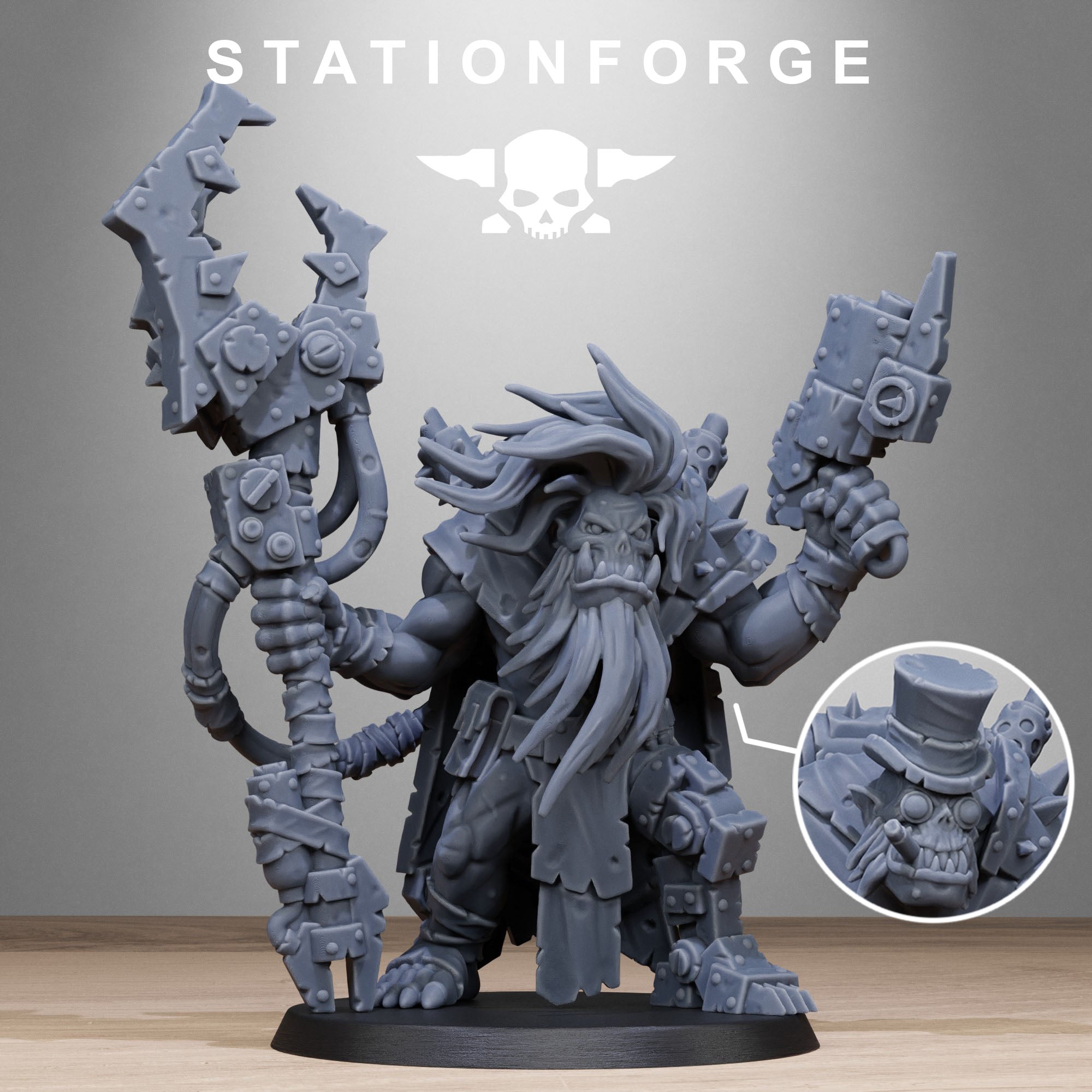 3D Printed Orkaz Madman by StationForge Miniatures