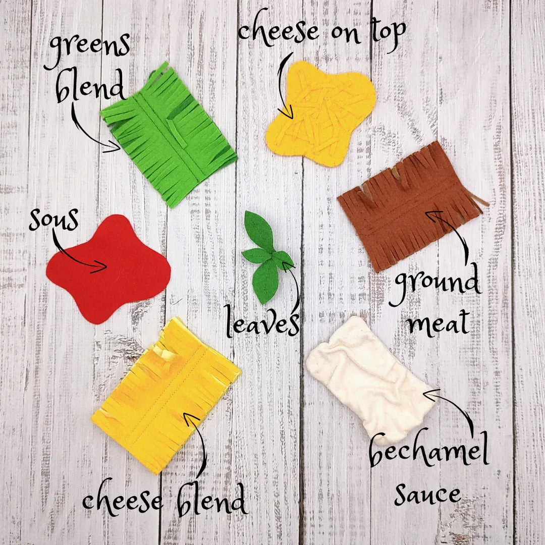 Lasagna felt, make your set - BIG FRENCHIES