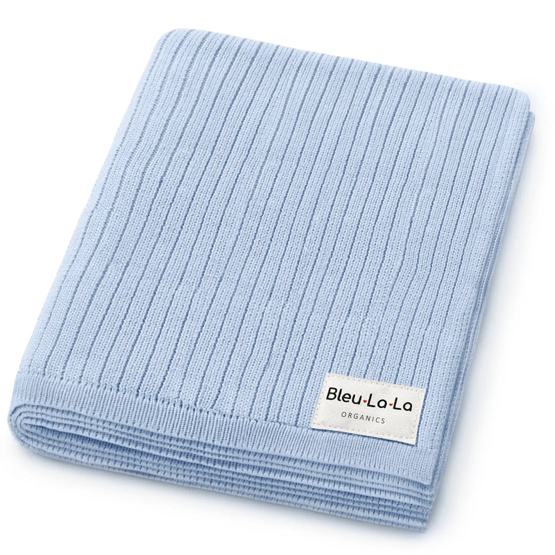 Organic Ribbed Knit Cotton Baby Blanket - BIG FRENCHIES
