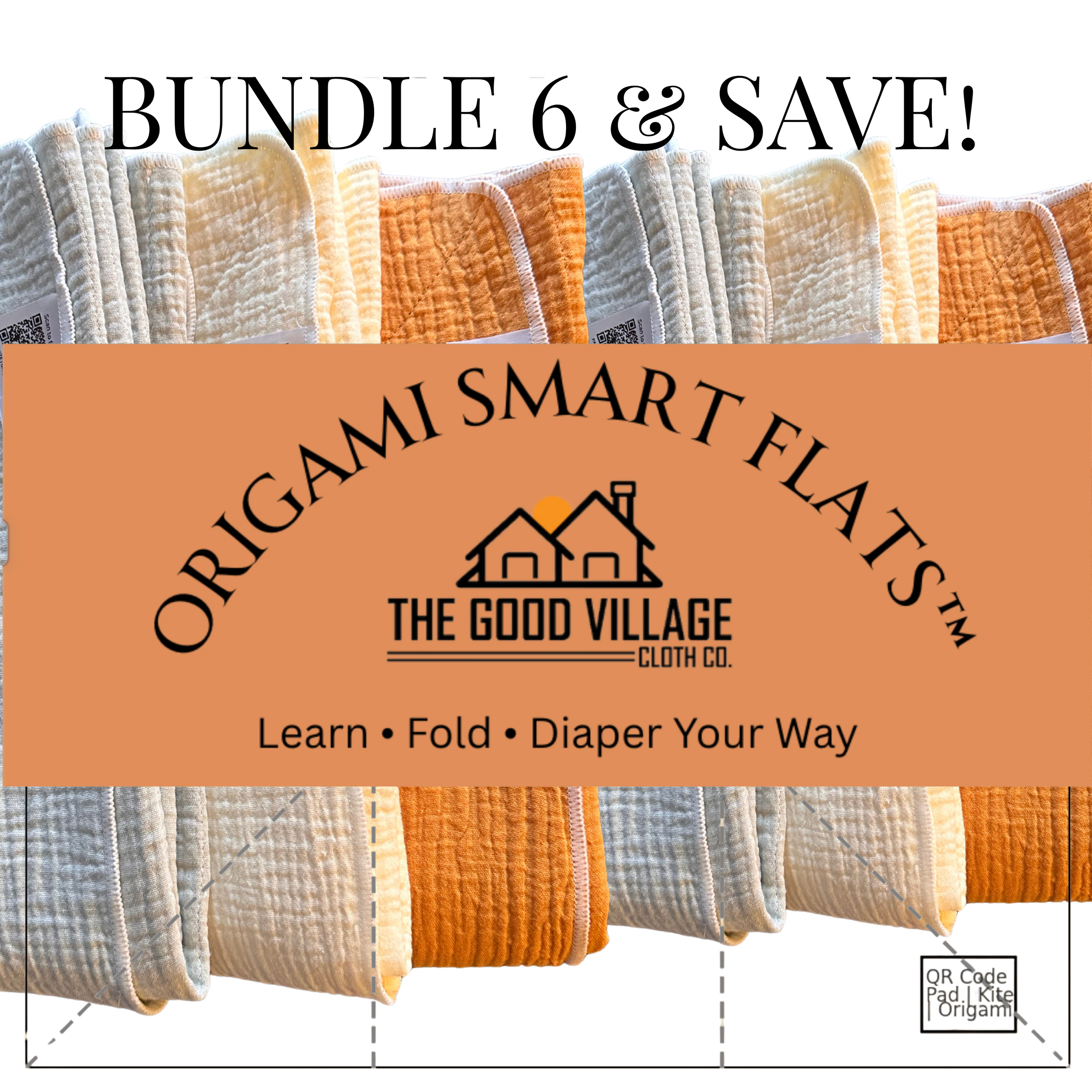 6-Pack Origami Smart Flats
