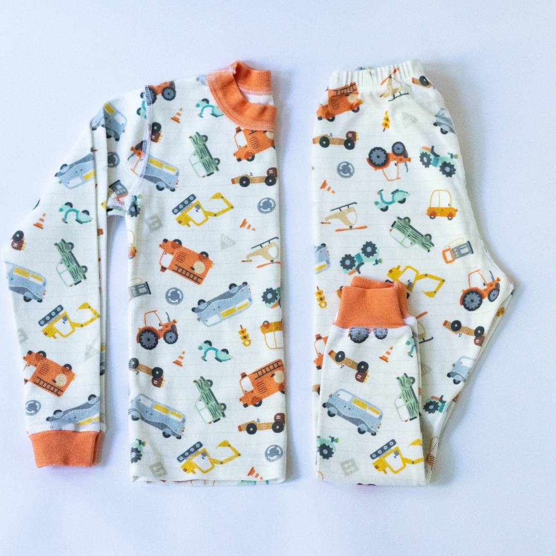 Vintage Cars Organic Pajamas - BIG FRENCHIES