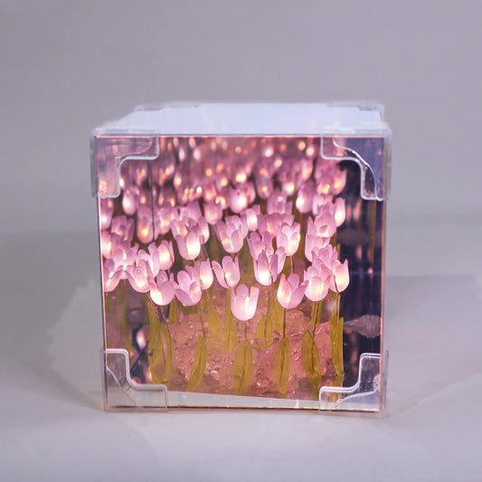Tulip Mirror LED Night Light - Purple - BIG FRENCHIES
