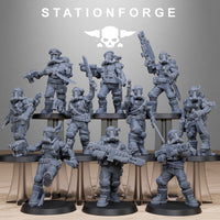 3D Printed GrimGuard Jungle Fighters by StationForge Miniatures