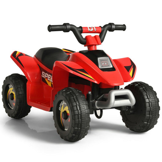 6V Kids Electric ATV 4 Wheels Ride-On Toy-Red - BIG FRENCHIES