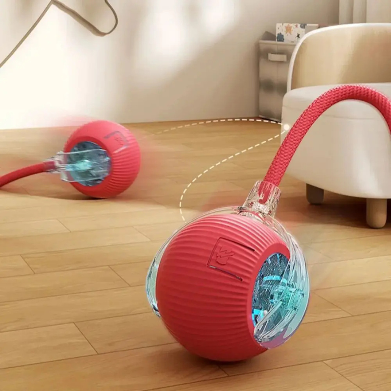 Interactive Cat Ball Toy Smart Automatic Rolling Ball for Active Indoor Cats - BIG FRENCHIES