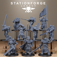 3D Printed Solaris Greatswordsmen by Stationforge Miniatures