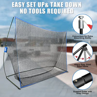 Golf Practice Net - Surface Wall (10ft x 7ft) - BIG FRENCHIES