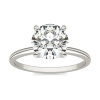 2 CTW Round Lab Grown Diamond Solitaire Engagement Ring 14K White Gold (G-VS)