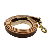 Plain Leather Dog Leashes - BIG FRENCHIES