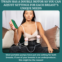 Portable Breast Pump - Twain - Dual Motor