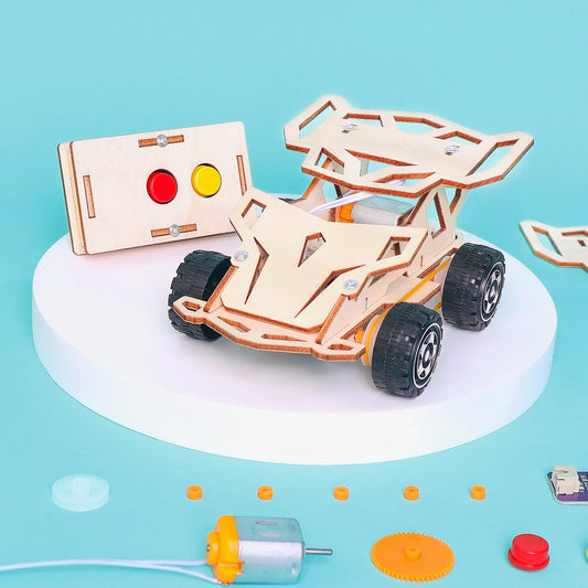 Infrared Remote Controlled Car DIY Kit, Educational STEM Toy - BIG FRENCHIES