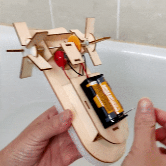 Paddlewheel Boat DIY Kit, Educational STEM Toy - BIG FRENCHIES