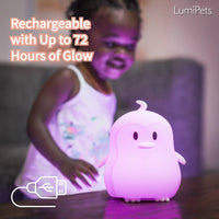 LumiPets® Pebbles the Penguin- Children's Touch Night Light - BIG FRENCHIES
