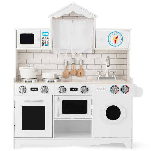 Wooden Kids Kitchen with Washing Machine - BIG FRENCHIES