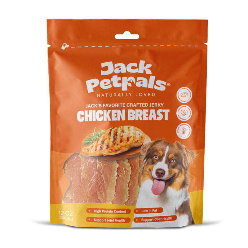 Jack PetPals Handcrafted Jerky Chicken Breast Dog Treats (12oz) - BIG FRENCHIES