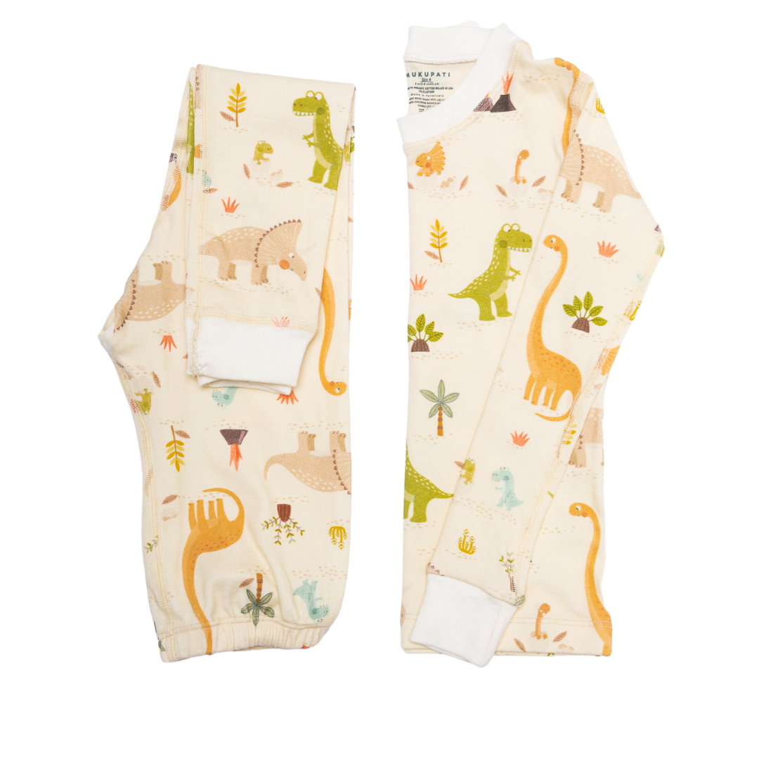 Dinosaur Organic Cotton Pajamas - BIG FRENCHIES