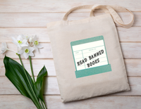 Tote bag: reading themed
