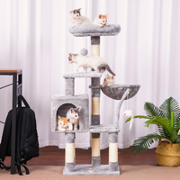 Heybly Small Cat Tree with Hammock – Compact Cat Tower & Furniture for Indoor Cats - BIG FRENCHIES