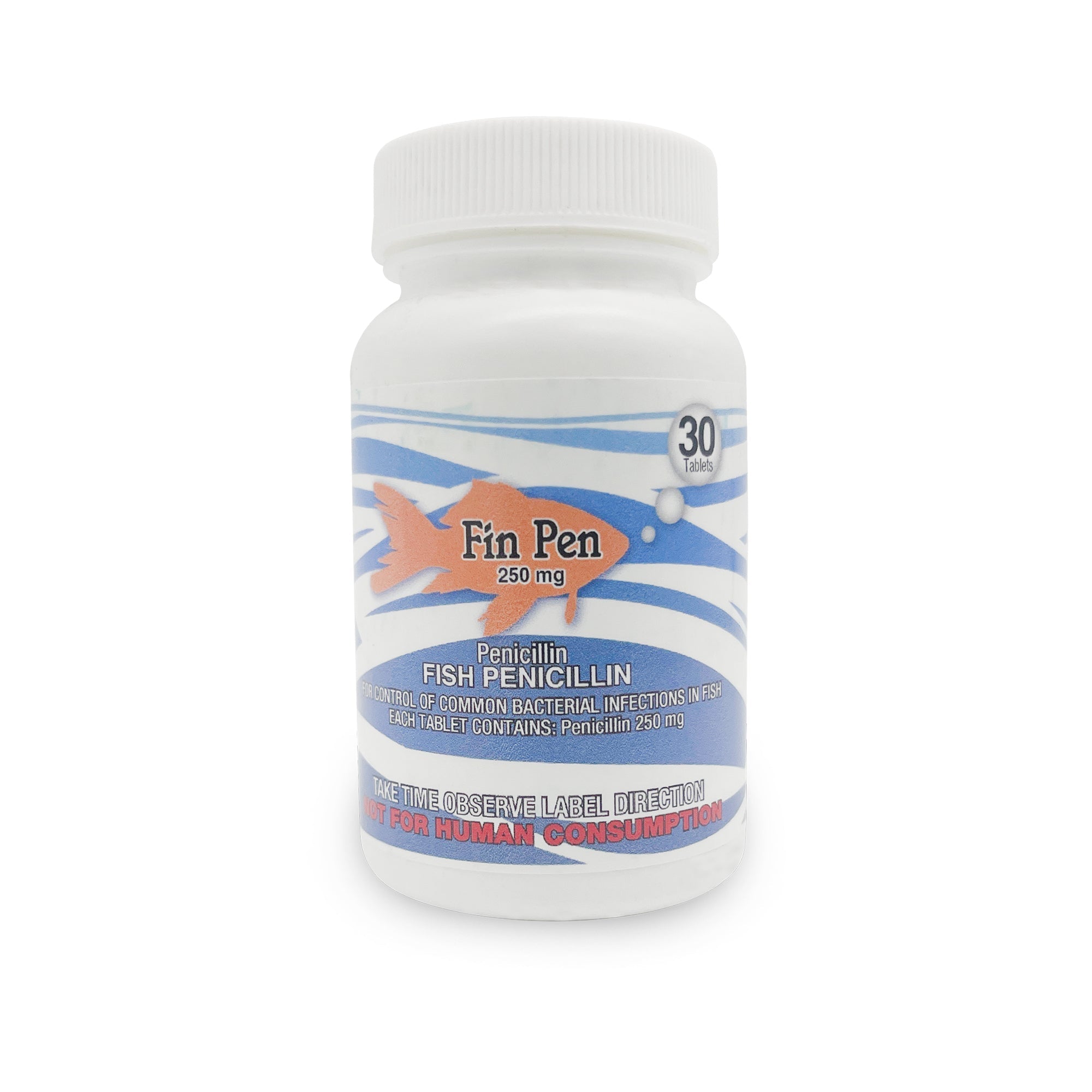 Fin Pen 250mg Tablet for Aquarium Fish – 30 Count – Water Care Support