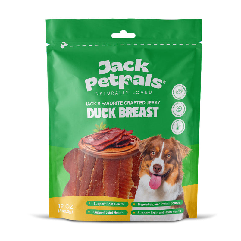 Jack PetPals Handcrafted Jerky Duck Breast Dog Treats (12oz) - BIG FRENCHIES