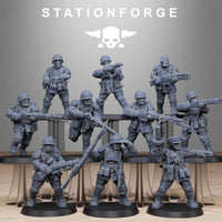 3D Printed FreeGuard Infantry by StationForge Miniatures