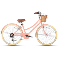 Glerc 24" Beach Cruiser Bike Kids Hybrid Bike - Missy