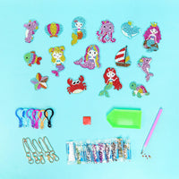 Adorable Keychains Diamond Art Kit – Mermaid (Set of 15) - BIG FRENCHIES