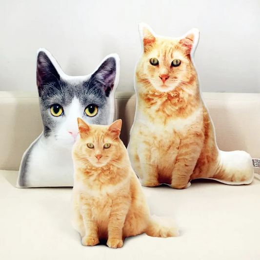 Custom Photo Pet Pillow – Personalized Dog & Cat Picture Cushion - BIG FRENCHIES