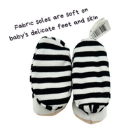 Black & White Pair of Panda Baby Booties with Rattle - BIG FRENCHIES