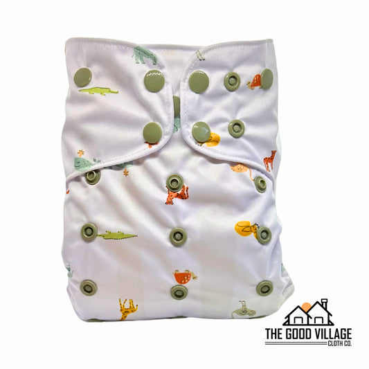 One Size Pocket Diaper - Wild Bunch - BIG FRENCHIES