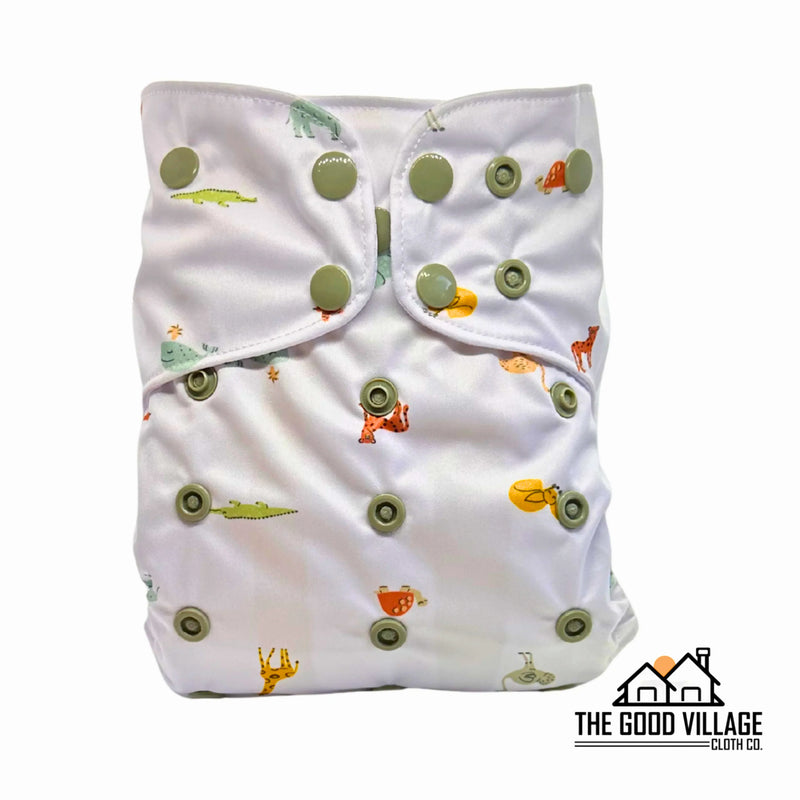 One Size Pocket Diaper - Wild Bunch - BIG FRENCHIES