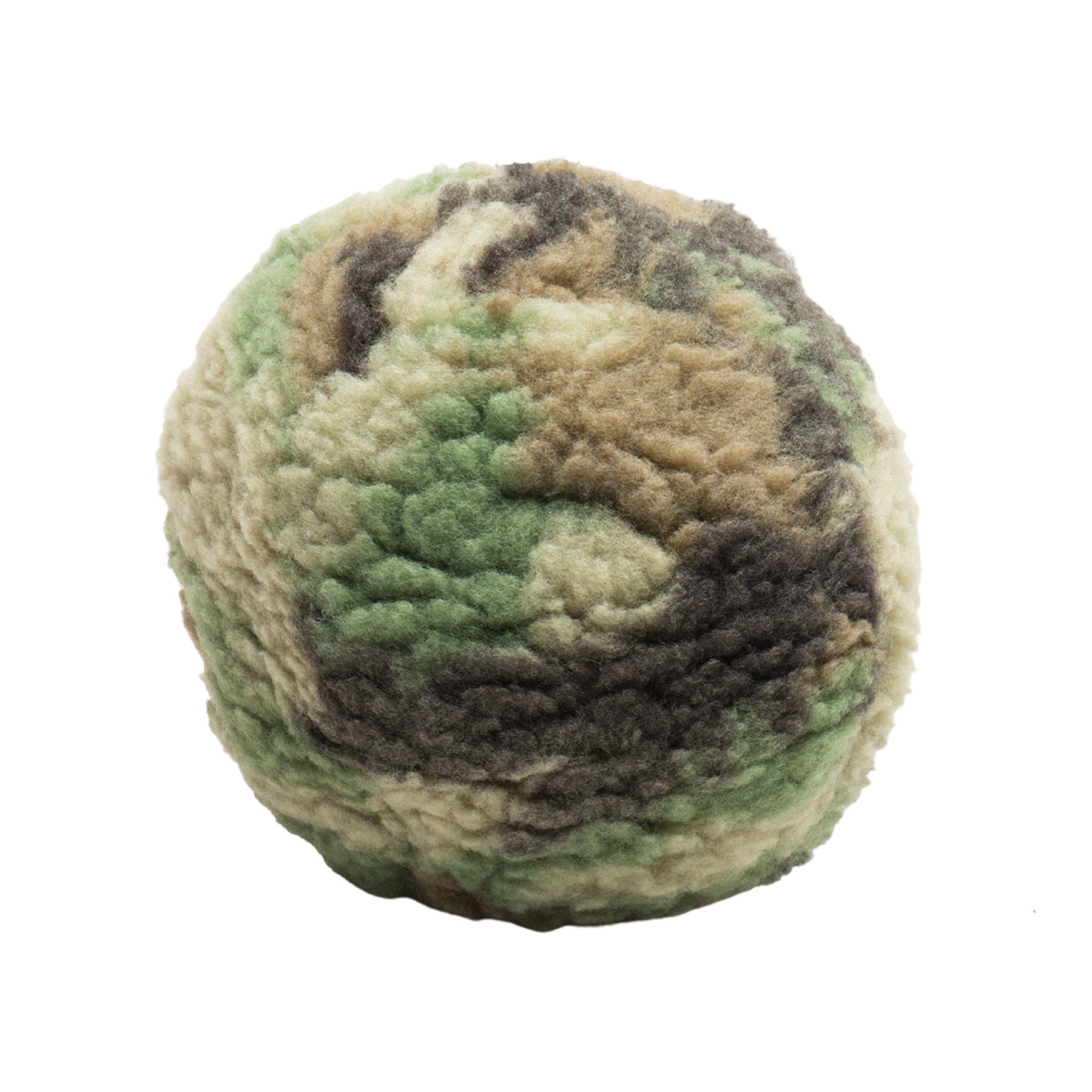 HuggleCause™, Warrior Canine Connection, Camouflage HuggleFleece® Plush Ball Dog Toy - BIG FRENCHIES