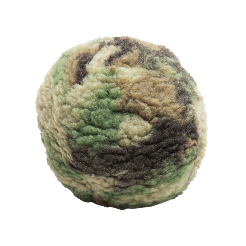 HuggleCause™, Warrior Canine Connection, Camouflage HuggleFleece® Plush Ball Dog Toy - BIG FRENCHIES