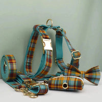 Personalized Autumn Blue Plaid Classic Set