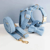 Personalized Blue Teddy Velvet Classic Set