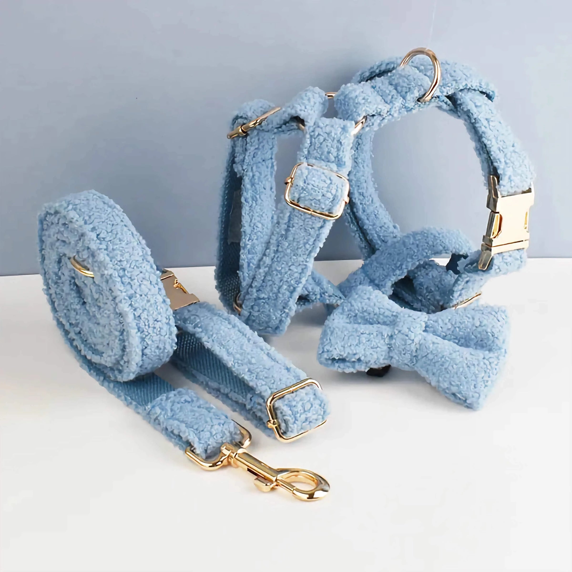 Personalized Blue Teddy Velvet Classic Set