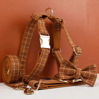 Personalized Classic Brown Plaid Classic Set