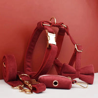 Personalized Dark Red Corduroy Classic Set