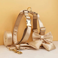 Personalized Gold Satin Wedding Classic Set