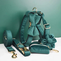 Personalized Green Velvet Classic Set