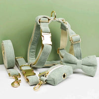 Personalized Light Green Corduroy Classic Set