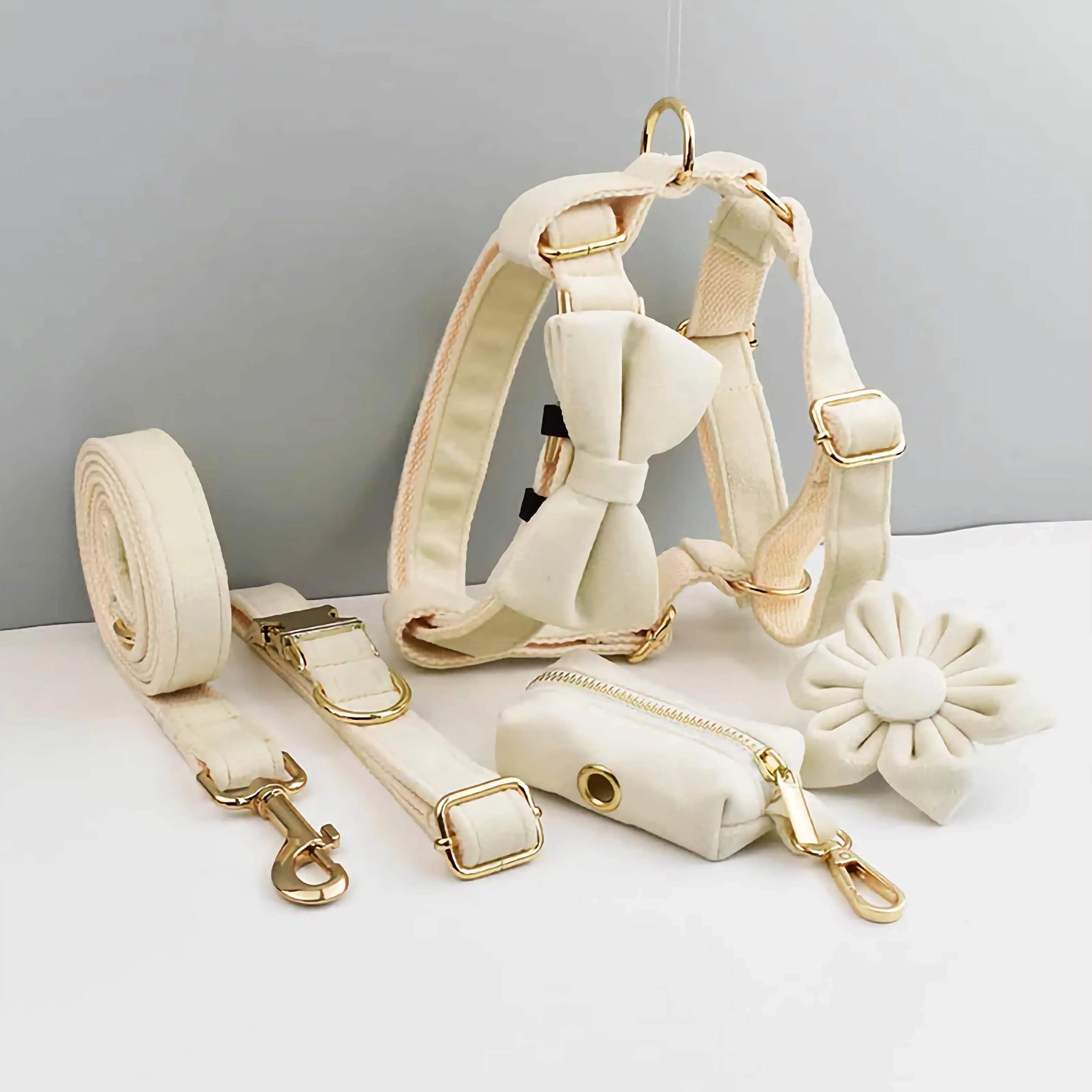 Personalized Milky White Velvet Classic Set