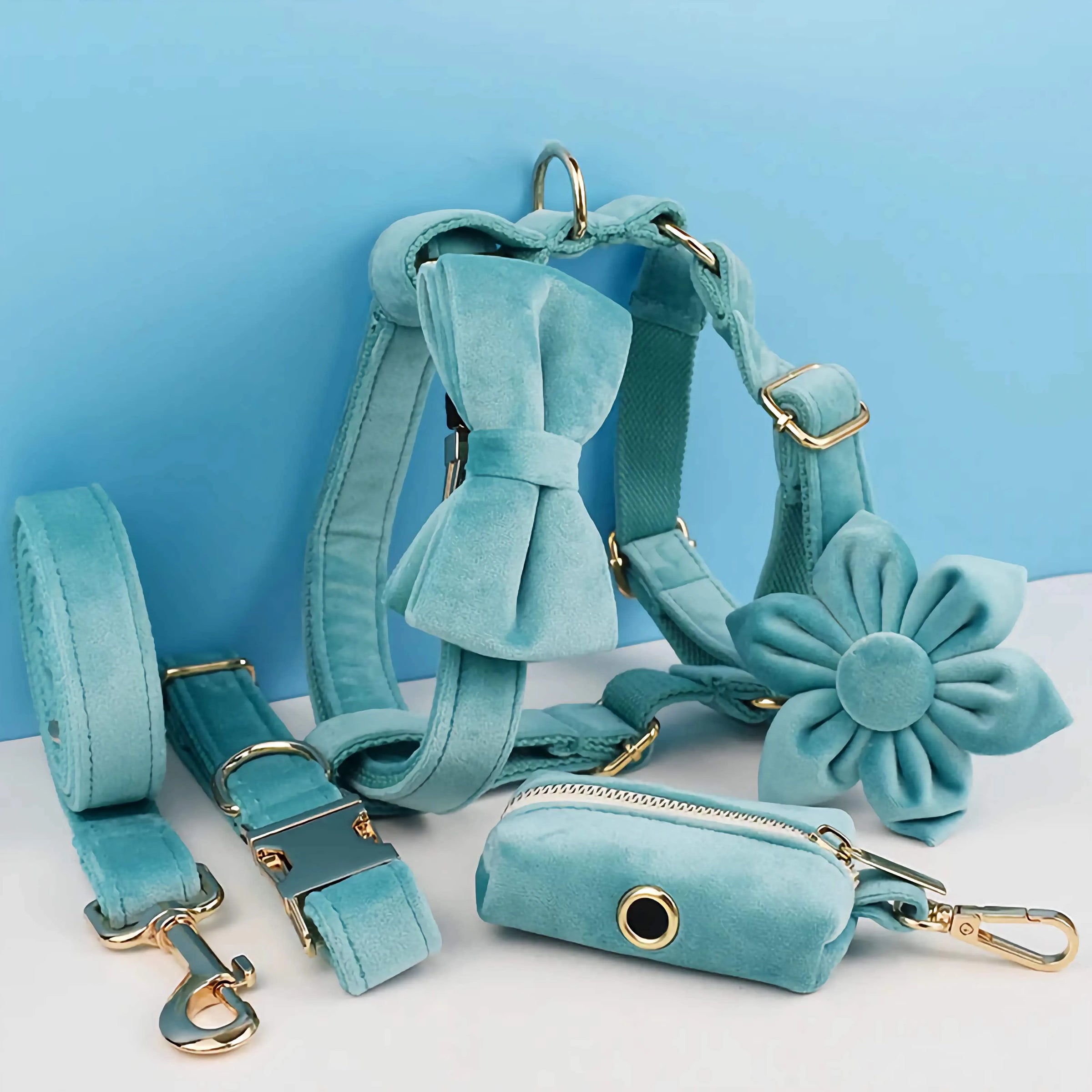 Personalized Turquoise Stone Velvet Classic Set