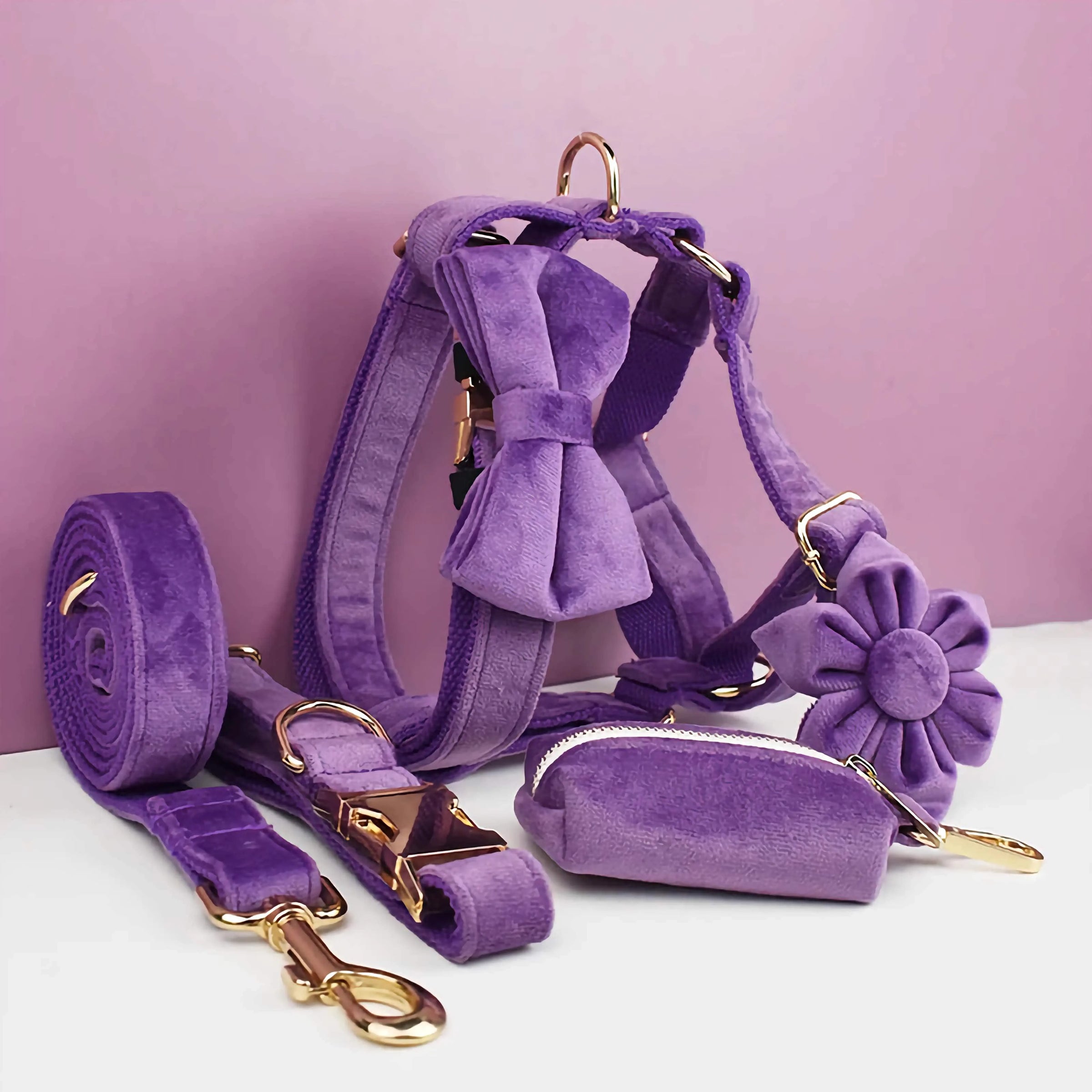 Personalized Velvet Purple Classic Set