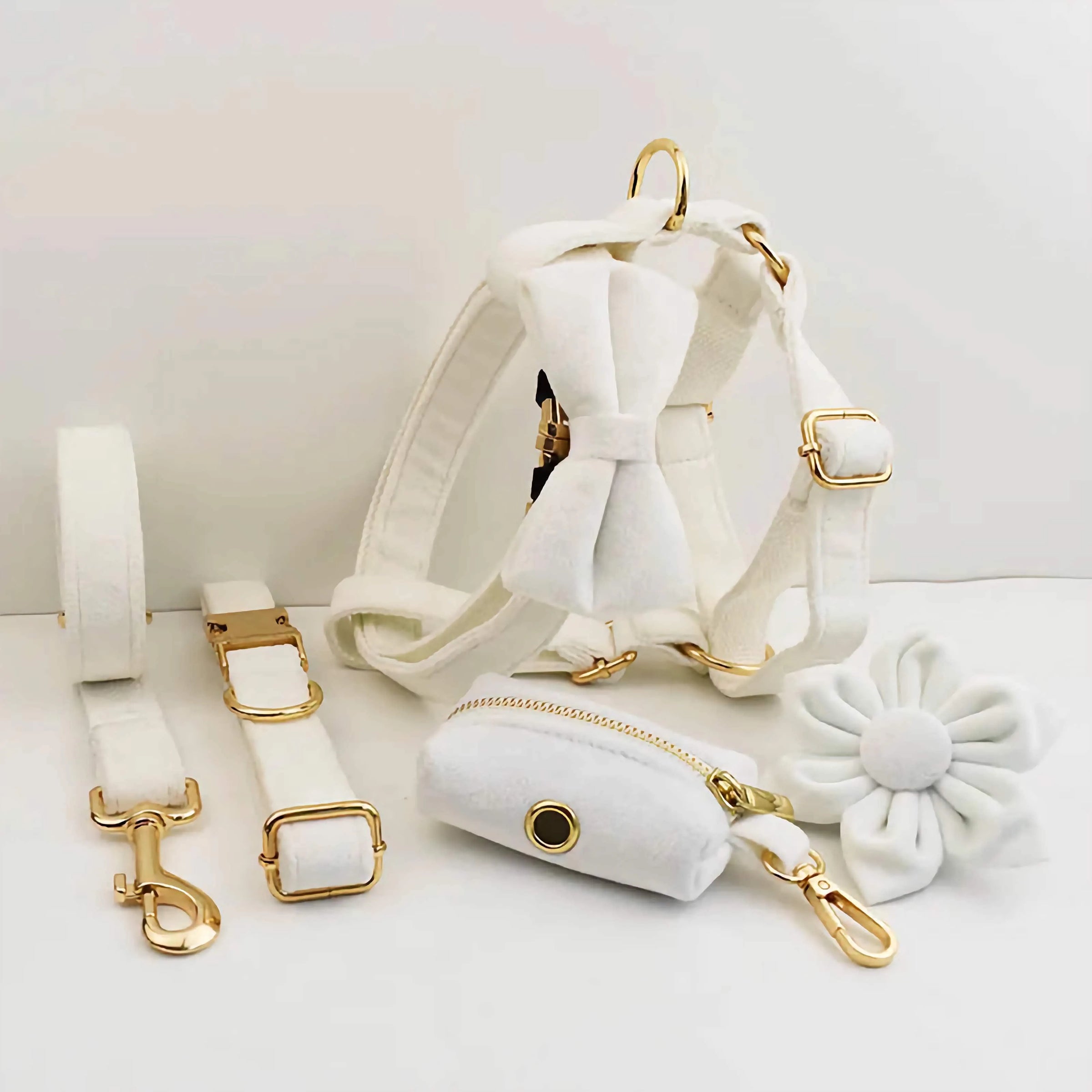 Personalized White Wedding Velvet Classic Set