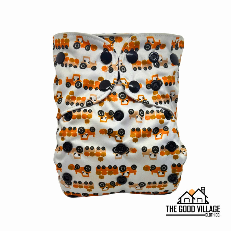One Size Pocket Diaper - Pumpkin Haul - BIG FRENCHIES